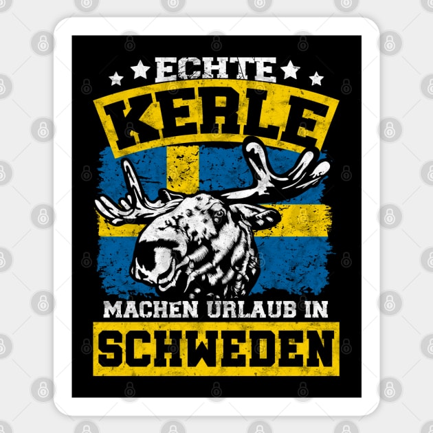 Echte Kerle machen Urlaub in Schweden Sticker by 66LatitudeNorth